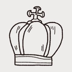 crown doodle N19