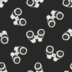 doodle binocular seamless pattern background N3