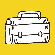 doodle briefcase N8