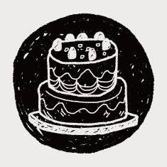 doodle cake N106