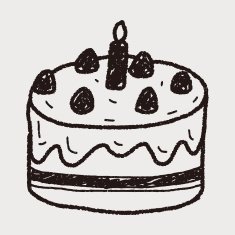 doodle cake N111