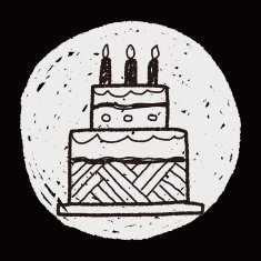 doodle cake N122