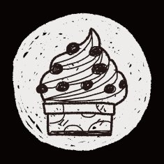 doodle cake N126