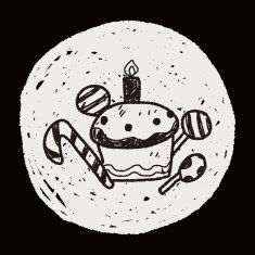 doodle cake N127