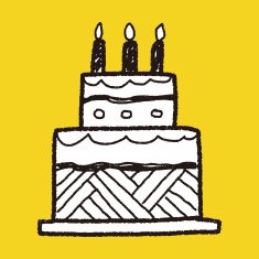 doodle cake N152
