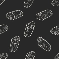 doodle cake seamless pattern background N12
