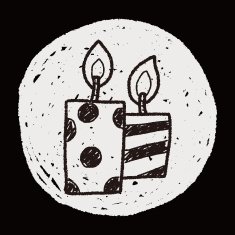 doodle candle N15