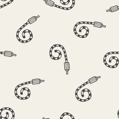 doodle Celebrate horn seamless pattern background N2