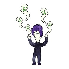 cartoon spooky vampire N10