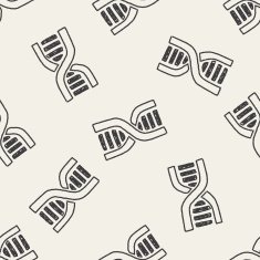 doodle dna seamless pattern background N2