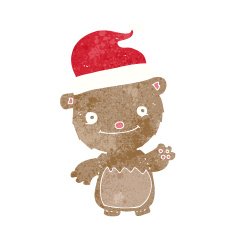 cartoon christmas teddy bear N6