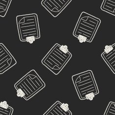doodle document seamless pattern background