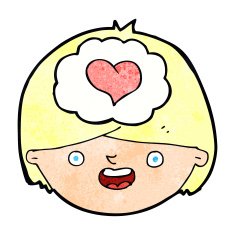 cartoon man in love N6