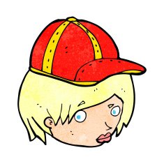 cartoon woman wearing cat N2