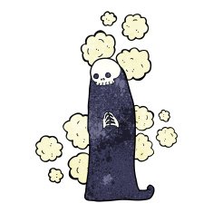 cartoon spooky ghoul
