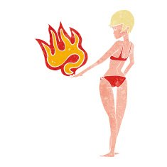 cartoon woman making gesture