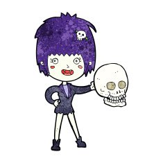 cartoon halloween vampire girl N13