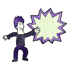 cartoon spooky vampire N12