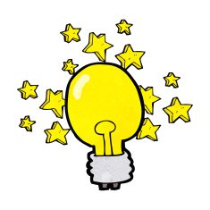 Cartoon Light Bulb N55