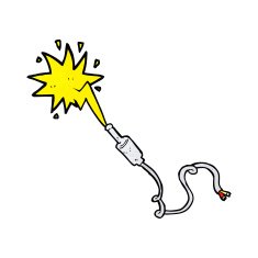 cartoon electrical jack