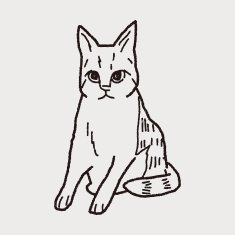 cat doodle drawing N51