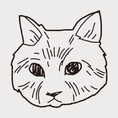 cat doodle drawing N54