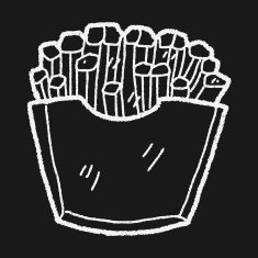 Doodle French fries N6