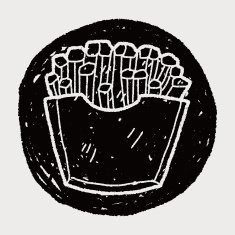 Doodle French fries N7