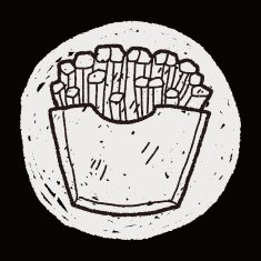 Doodle French fries N9