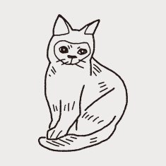 cat doodle drawing N64