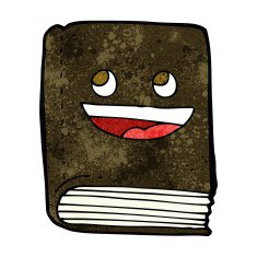 cartoon happy book