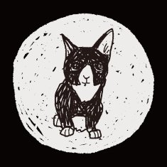cat doodle drawing N91