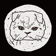 cat doodle drawing N93