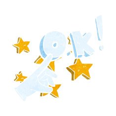 cartoon ok symbol N2