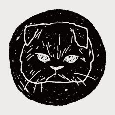 cat doodle drawing N113
