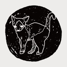 cat doodle drawing N114
