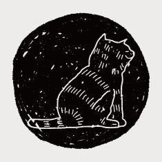 cat doodle drawing N120