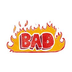 flaming bad sign N2