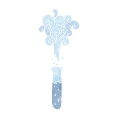 cartoon test tube N2