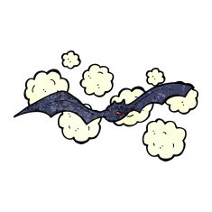 cartoon spooky bat N2