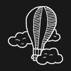 doodle hot air balloon N14