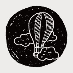 doodle hot air balloon N15