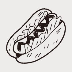 Doodle Hot Dog N7