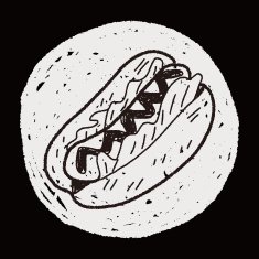 Doodle Hot Dog N8