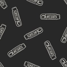 correction pen doodle seamless pattern background N2