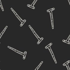 crutch doodle seamless pattern background N2
