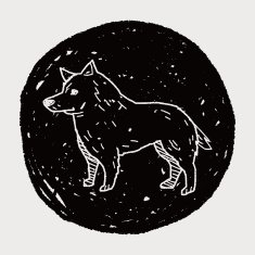 Dog doodle N102