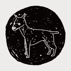Dog doodle N103