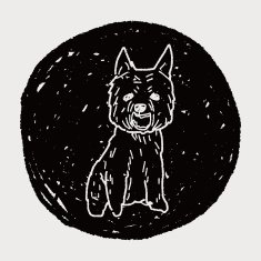 Dog doodle N107