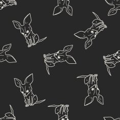 dog doodle seamless pattern background N40